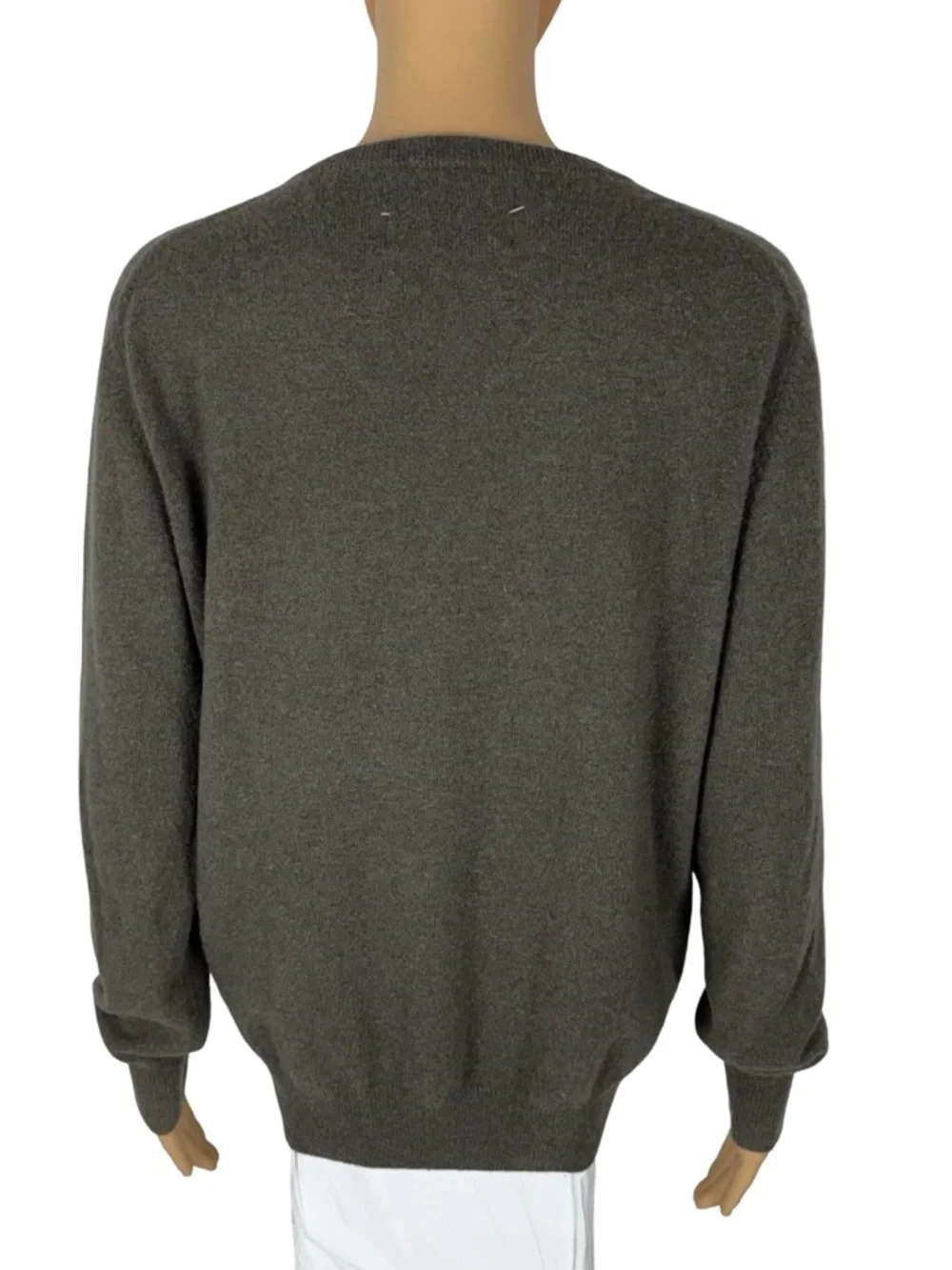 Lingua Franca "i read banned books" Cashmere Womens Large Sweater Gray Crewneck - Picture 4 of 9